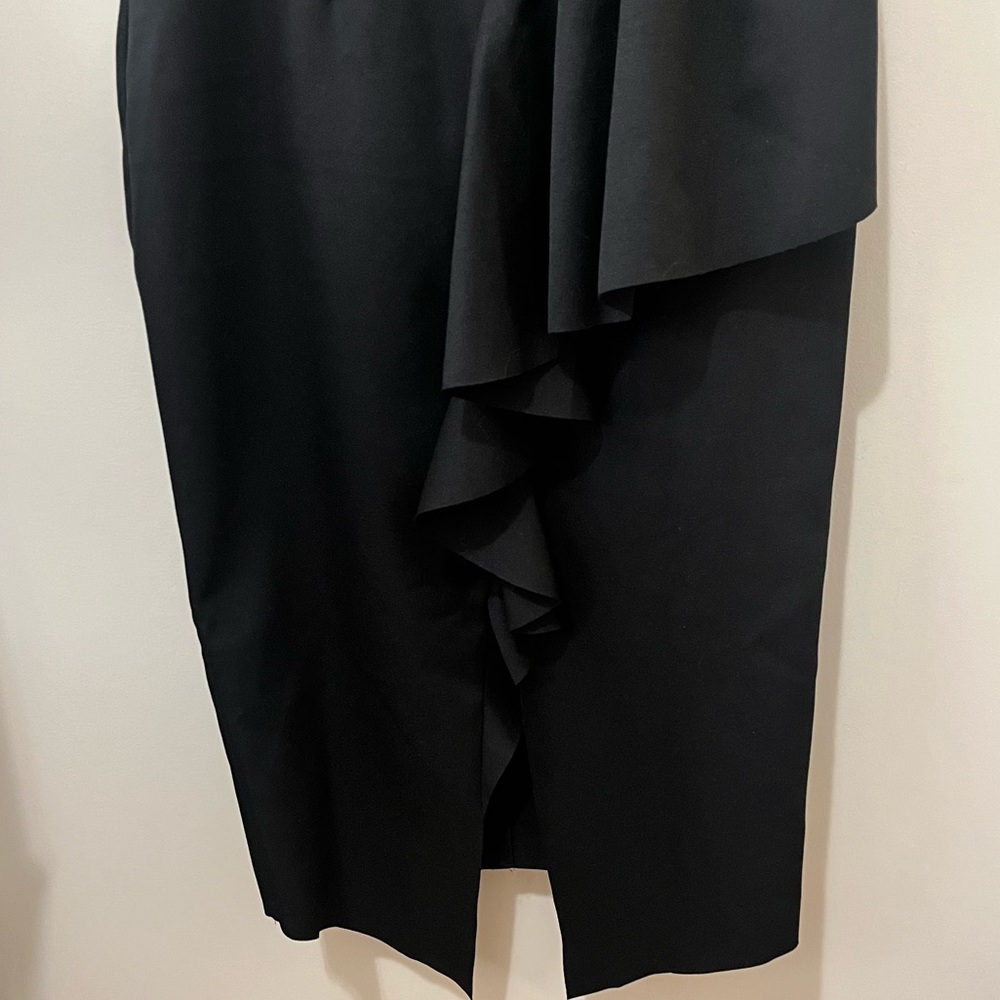 Elliat Reception Cascade Ruffle Strapless Cocktail Dress Whimsigoth Formal Large - Picture 9 of 16